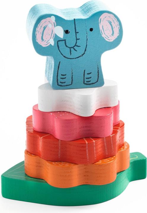 Image du produit Djeco Puzzle en bois - Pyramide - Chance (7 pièces)