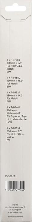 Productafbeelding Makita Reciprozaagbladen set
