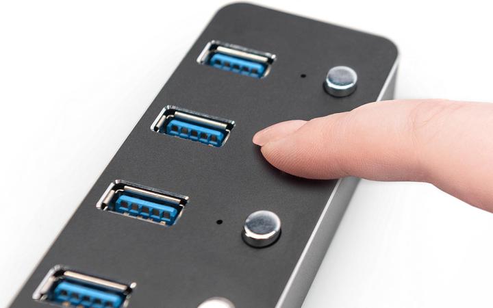 Produktbild Digitus USB Hub (USB-A, USB-C, 7 Ports)