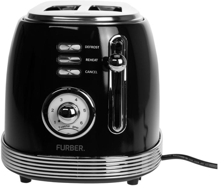 Image du produit Furber Grille-pain Brando Noir brillant