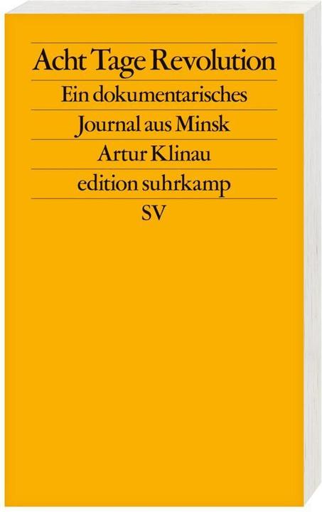 Immagine prodotto Acht Tage Revolution (Tedesco, Artur Klinau, 2021)
