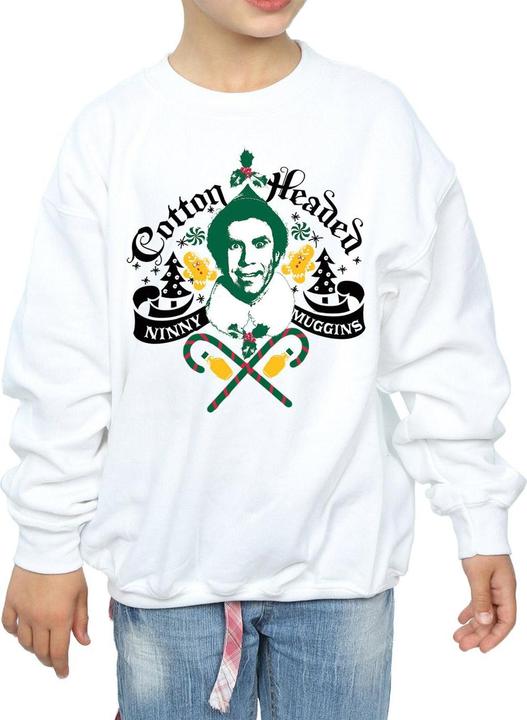 Actual product image Elf Girls Headed Ninny Muggins Sweatshirt (152, 158)