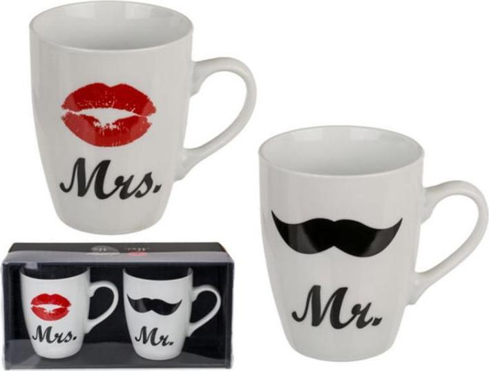 Image du produit G. Wurm Tasse à café M. & Mme 0,3 l, 2 pièces, Blanc (250 ml, 2 x)