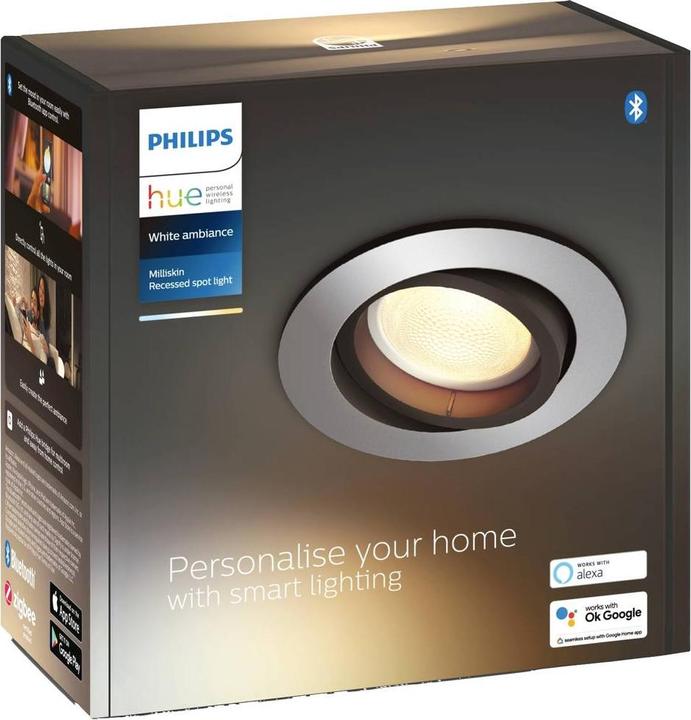 Actual product image Philips Hue Milliskin Base BT (350 lm, GU10)