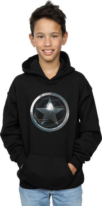 Actual product image Boys The Falcon And The Winter Soldier Chest Star Hoodie (116)