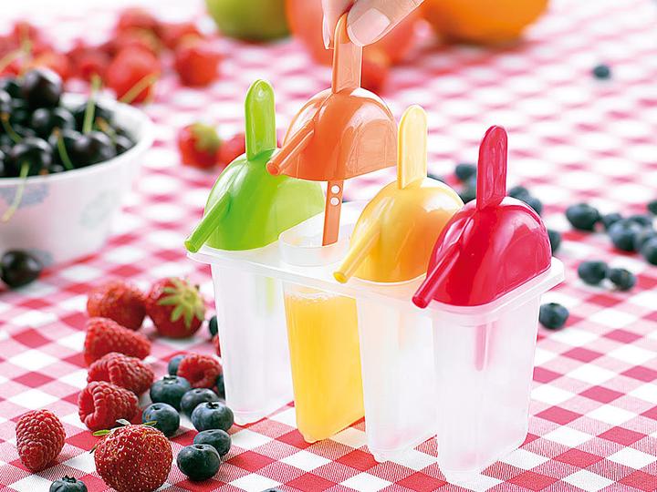 Image du produit Rosenstein & Söhne Moule pour 8 popsicles maison avec paille