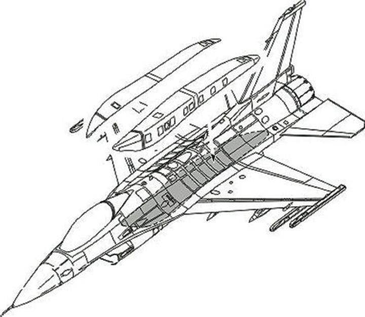 Image du produit CMK F-16C Conformal Fuel Tank armament pour le kit Academy