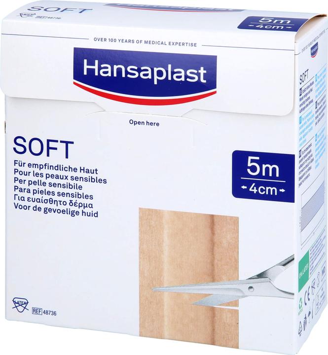 Immagine prodotto Hansaplast Rotolo di gesso morbido da 5 m x 4 cm, 1 pz. di gesso (1 x)