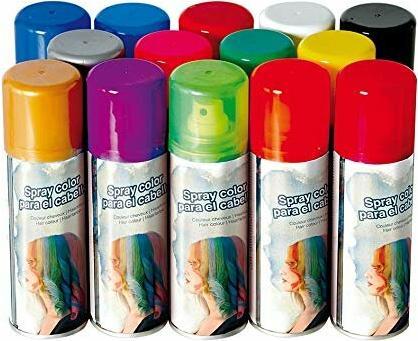 Produktbild Fiestas Guirca SCHWARZEN farbigen Lack Spray für die Haare