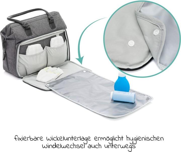 Immagine prodotto Fillikid Borse e zaini fasciatoio Borsa fasciatoio Oxford con fasciatoio, tasche interne ed esterne