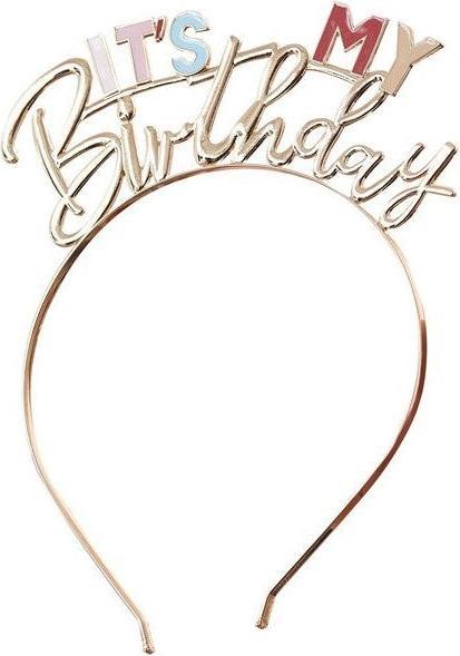 Image du produit Ginger Ray It's my Birthday Bandeau de cheveux ludique or