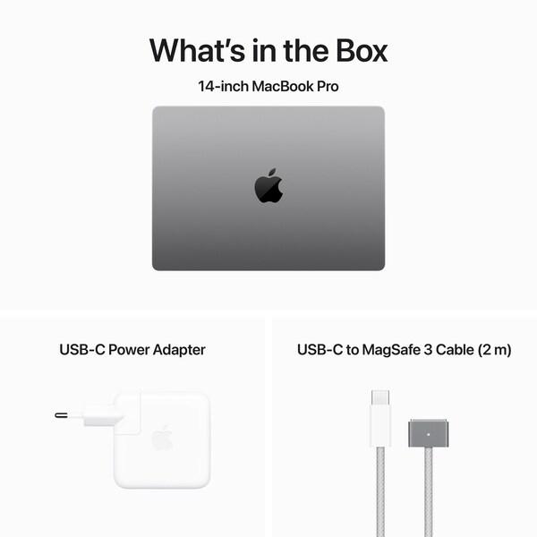 Actual product image Apple MacBook Pro – Late 2023 (14", M3, 16 GB, 512 GB, DE)