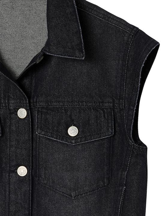 Immagine prodotto Jonen Mädchen Jeansweste Oversize-Look (158)