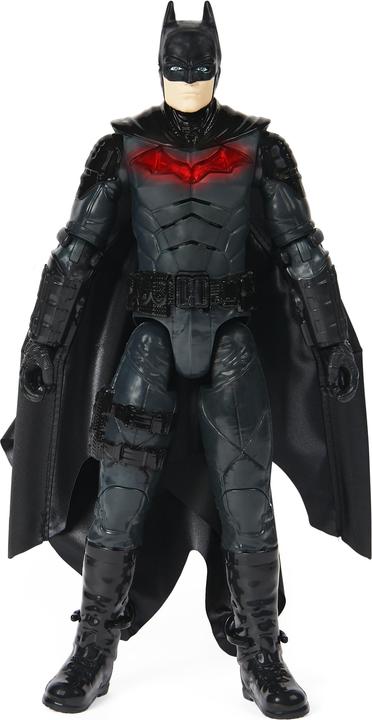 Batman DC Comics The 30cm Deluxe Batman-Actionfigur mit sich ausbreitendem Wingsuit, Licht- u