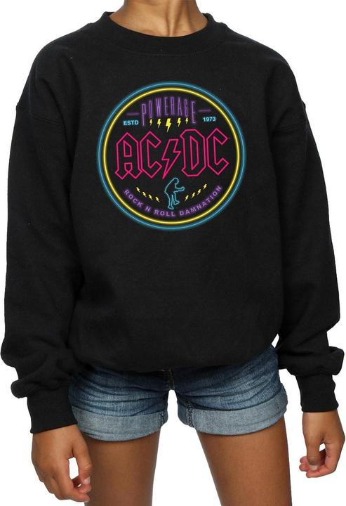 Immagine prodotto AC/DC Circle Neon Felpa Ragazze (128)
