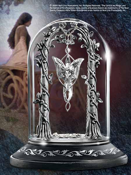 Image du produit Noble Collection Vitrine à bijoux du Seigneur des Anneaux pour l'étoile du soir d'Arwen (Étain, Verre, Bois)