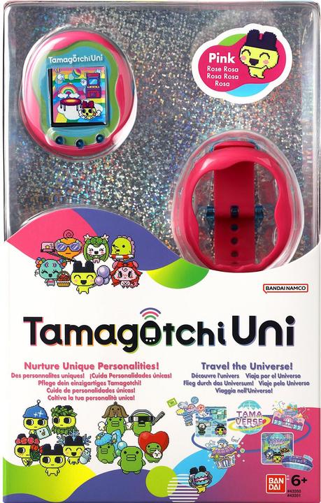 Immagine prodotto Bandai Tamagotchi Uni Rosa (Spagnolo, Tedesco, Multilingue, Italiano, Portoghese, Giapponese, Inglese, Francese)