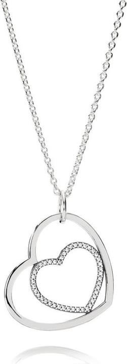 Produktbild Pandora Halskette Liebesherzen - 390359CZ (Silber, 90 cm)