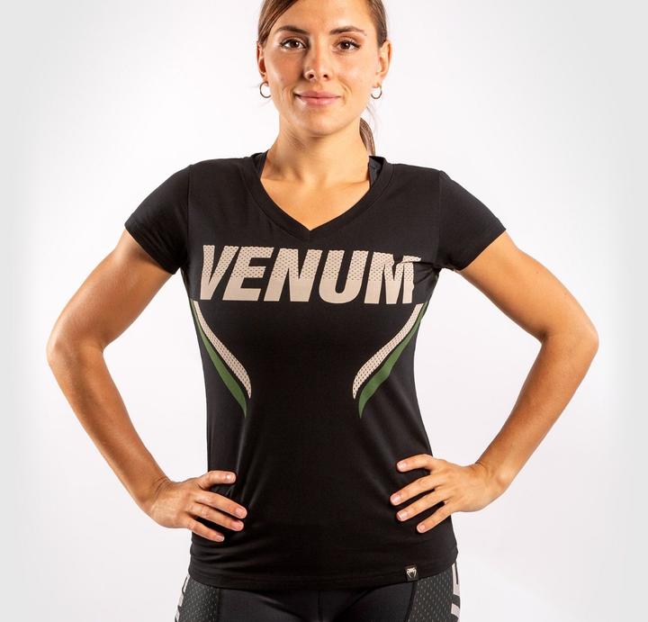 Produktbild Venum ONE FC Impact T-shirt - for women - Black/Khaki (L)