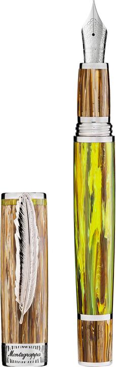 Actual product image Montegrappa Iswdr3ba Wild Baobab fountain pen M