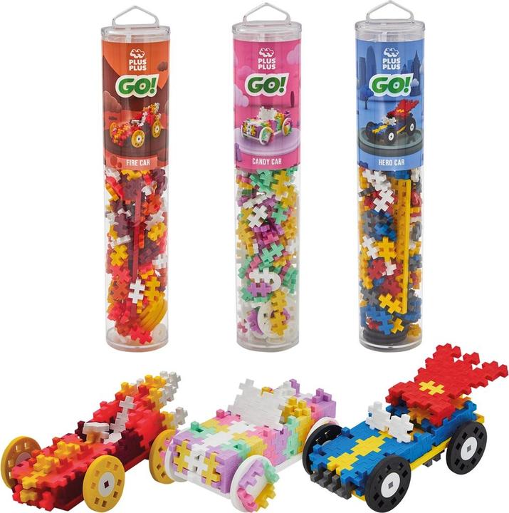 Actual product image Plus-Plus Creative building blocks car superhero