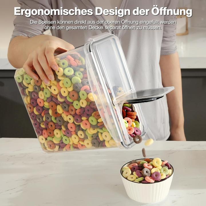 Image du produit Yashe ‎4-teiliges Vorratsdosen Set mit 16 Etiketten (14.80 l)