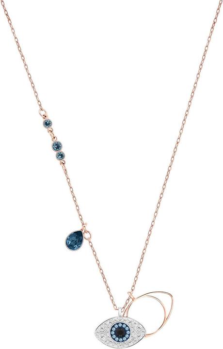 Swarovski Duo Evil Eye (Edelstahl, 38 cm)