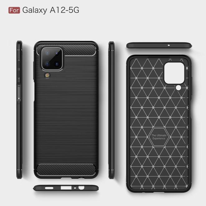 Immagine prodotto MU Style Serie Softcase in fibra di carbonio TPU (Samsung Galaxy A12)