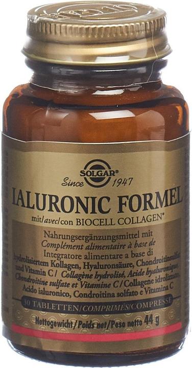 Image du produit Solgar Comprimés de formule Ialuronic (30 pcs) (30 pièce(s), Cachets, 158 g)
