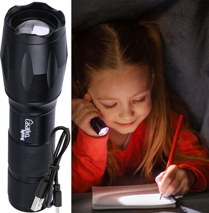 Produktbild Casativo 2in1 LED-Taschenlampe & Powerbank, 260 lm, Li-Ion-Akku, IP44 (13.30 cm, 260 lm)