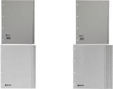 Produktbild Rexel HETZEL Kunststoff-Register, Zahlen, A4, 1-52, PP, grau 52-teilig, 0,11 mm, Lochung: 80-80-80 mm