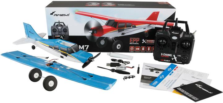 Immagine prodotto Amewi Aeroplano RC Maule M7 Brushles 510MM 4 canali 3D/6G Blu (Motore multiplo)