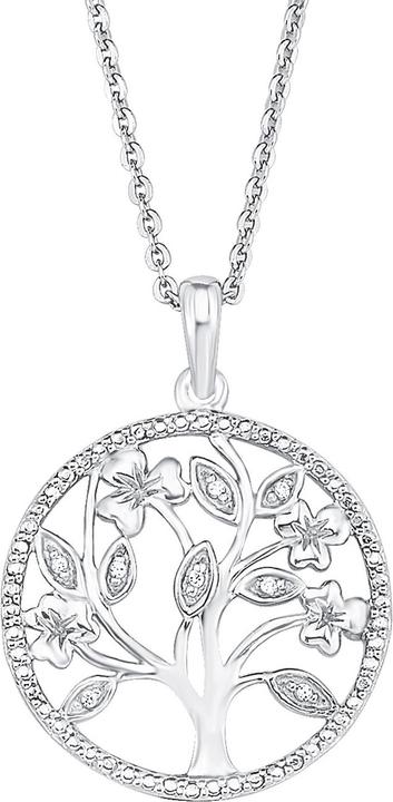Produktbild Amor 45 cm lange Halskette mit Lebensbaum-Anhänger aus 925er Sterling Silber (Silber)