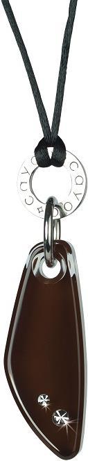 Produktbild Cayoo Leaf Pendant Halskette+Anhänger, Espresso (Kunststoff, Textil)