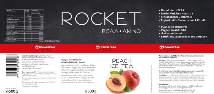 Valori nutrizionali e ingredienti PowerFood One One Rocket BCAA (Pesca al tè freddo, 1 x)