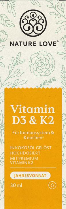 Produktbild Nature Love Vitamin D3 & K2