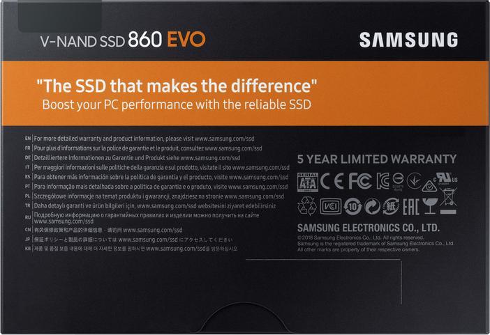 Produktbild Samsung 860 EVO Basic (4000 GB, 2.5")