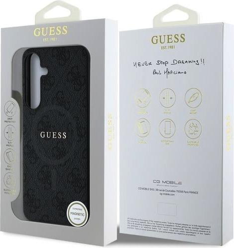Actual product image Guess Hülle Monogramm mit integriertem MagSafe und goldenem Logo (Samsung Galaxy S25)