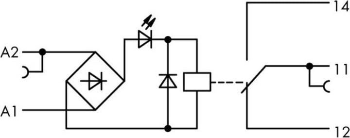 Produktbild Wago 859-358 Relaisklemme Nennspannung: 230 V/AC Schaltstrom (max.): 5 A 1 Wechs
