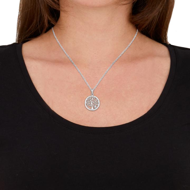 Image du produit Amor Collier de 45+5 cm de long avec pendentif tonnelle vitae (Argent)