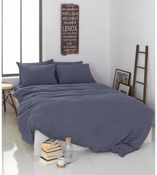 Image du produit Living Home Jersey mélangé uni (Set de linge de lit, 50 x 70 cm, 160 x 210 cm)