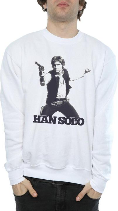 Actual product image Star Wars Mens Han Solo Retro Photo Sweatshirt (M)