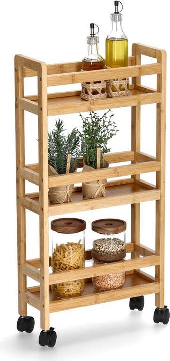 Actual product image Zeller Present Niche trolley, bamboo/MDF