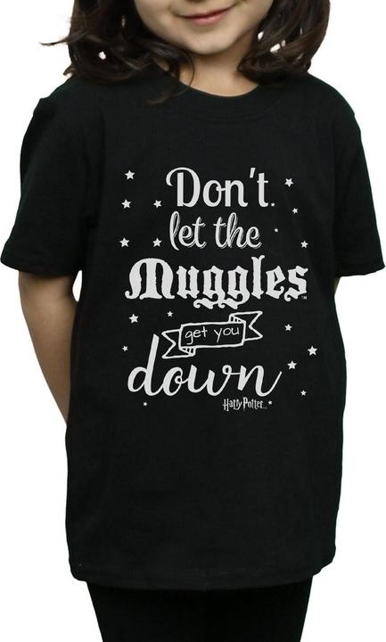 Actual product image Girls Don't Let The Muggles Cotton T-Shirt (152, 158)
