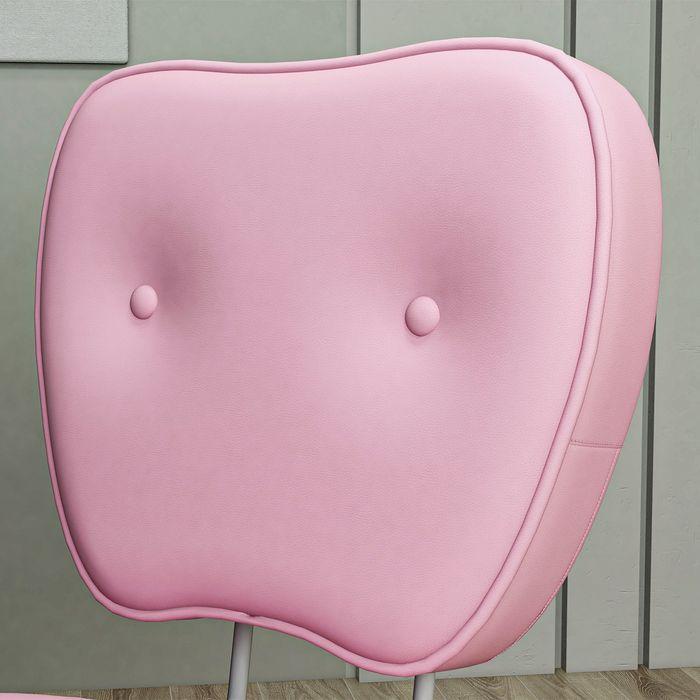 Produktbild Swisshandel24 Bürostuhl, bis 120kg, Kunstleder, Rosa