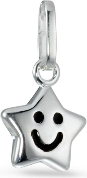 Actual product image Rhomberg Star pendant with smile (Silver)