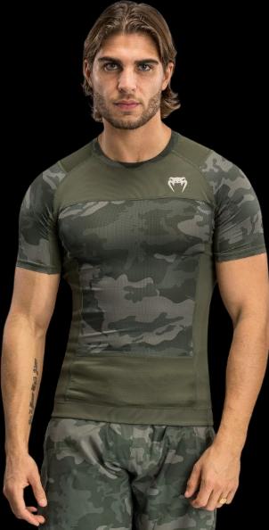 Venum G-Fit Air Short Sleeve Rashguard Army Camo