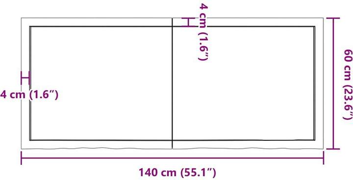 Immagine prodotto VidaXL Saba (140 x 60 x 4 cm)