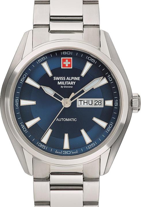 Actual product image Swiss Alpine Military 7090.2135 Automatic Mens Watch 43mm 10ATM (Analogue wristwatch, 43 mm)