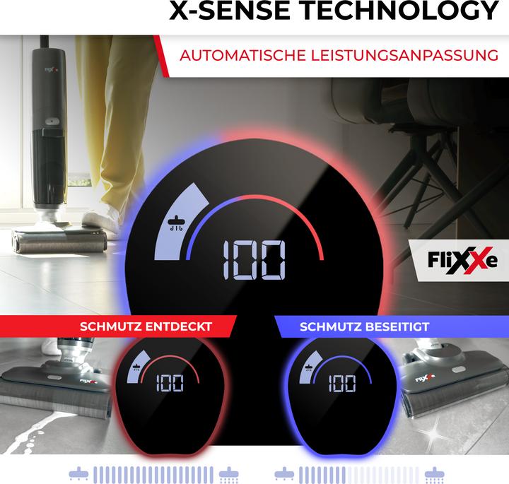 Actual product image Flixxe X3 Premium Nass-Trocken Akkusauger